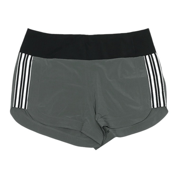 Athleta Shorts 16 Gray Neutral Ascender Athletic Stripe Lightweight Breathable - Picture 1 of 8